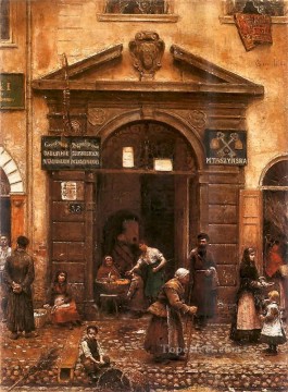 brama na starym mie cie 1883 アレクサンダー・ギエリムスキー 写実主義 印象派 Oil Paintings